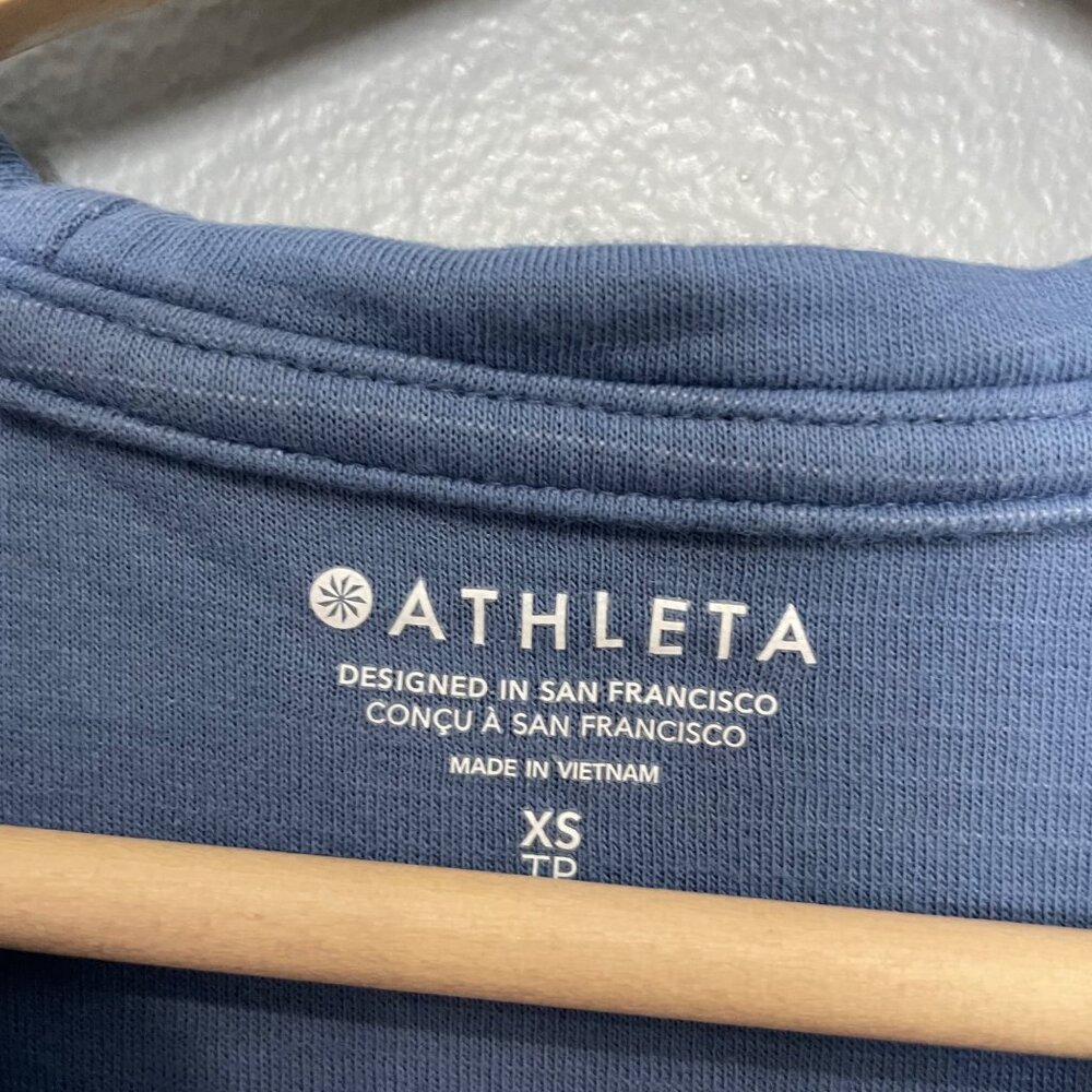 ATHLETA sundown alliance hoodie sweatshirt in cottage blue size XS - Picture 4 of 7